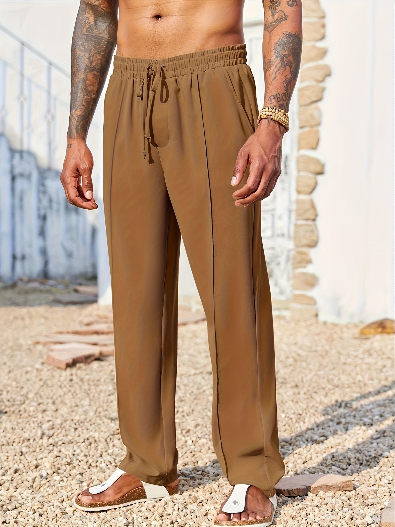 Men’s Fashion Corduroy Pants – Casual Straight Fit, Anti-Wrinkle, Comfortable Long Pants