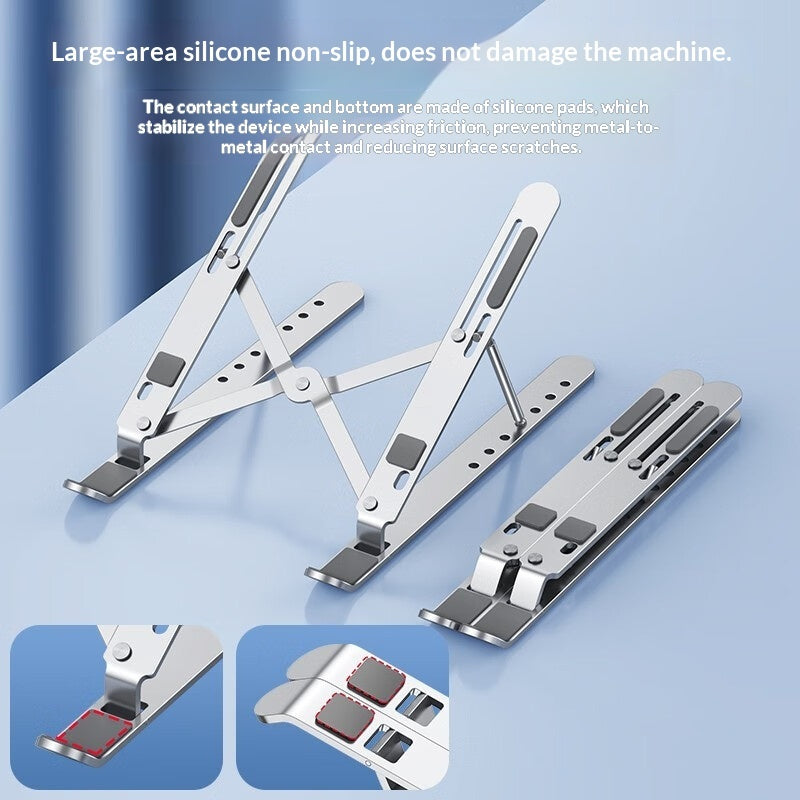 Ergonomic Adjustable Laptop Stand – Aluminum Alloy, Foldable with Cooling Fan