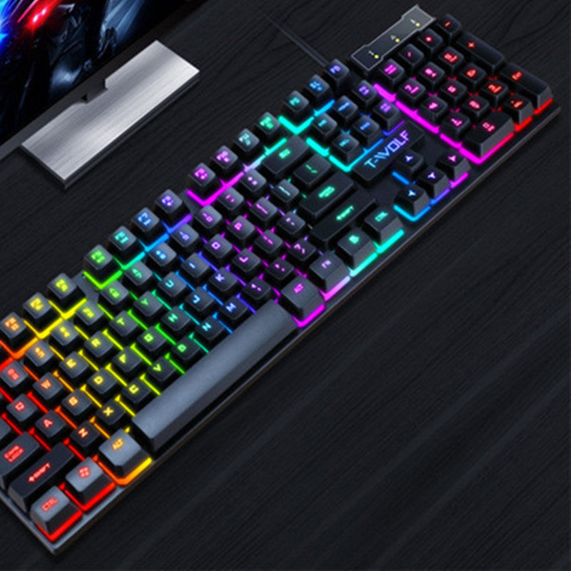 Gaming USB Luminous Wired Keyboard – Floating Keycap Design