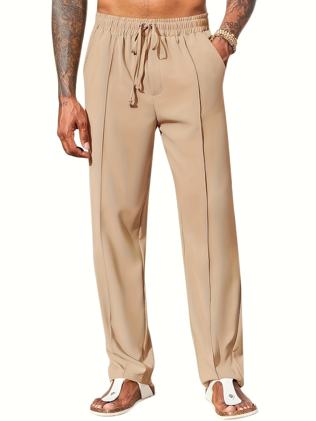 Men’s Fashion Corduroy Pants – Casual Straight Fit, Anti-Wrinkle, Comfortable Long Pants
