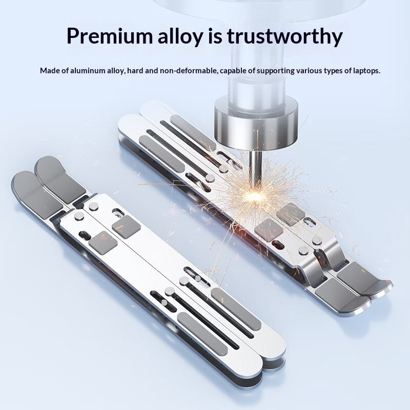 Ergonomic Adjustable Laptop Stand – Aluminum Alloy, Foldable with Cooling Fan