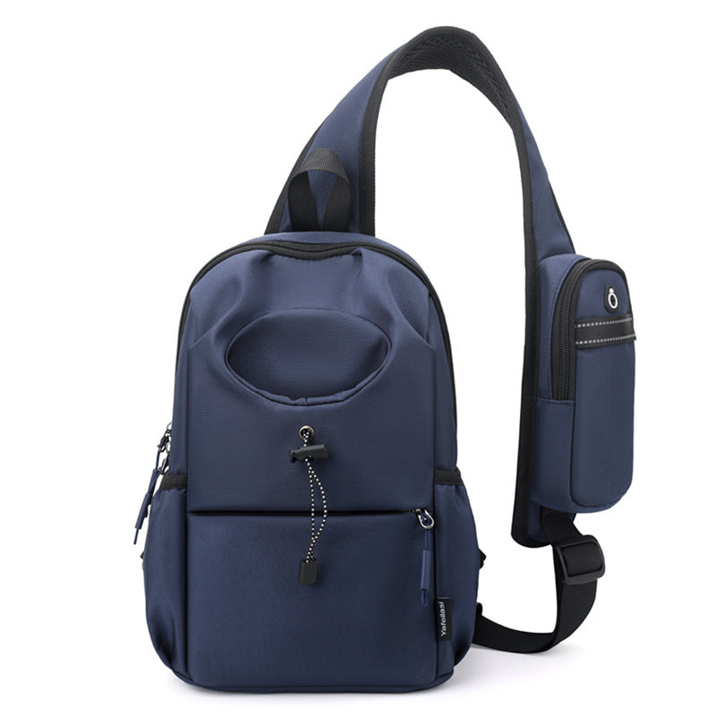 Men’s Splash-Proof Oxford Chest Bag – Casual Shoulder & Crossbody Sling