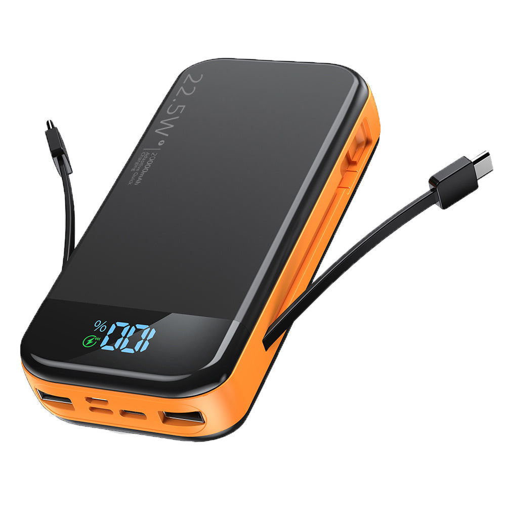 2-Wire Digital Display Power Bank – Ultra Fast Charging, High-Capacity