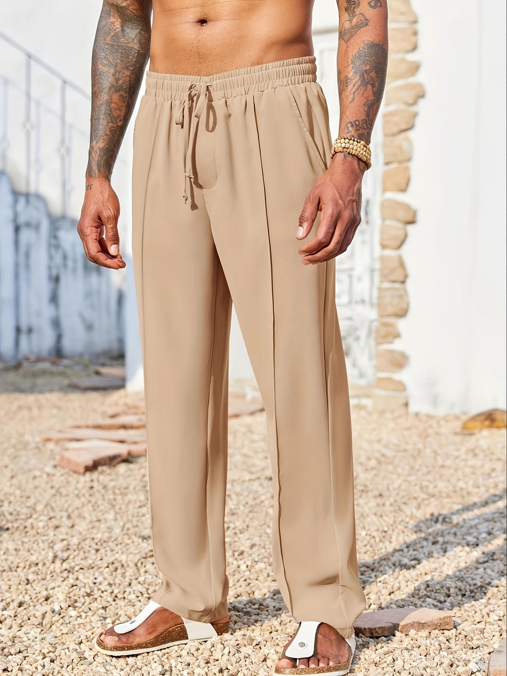 Men’s Fashion Corduroy Pants – Casual Straight Fit, Anti-Wrinkle, Comfortable Long Pants