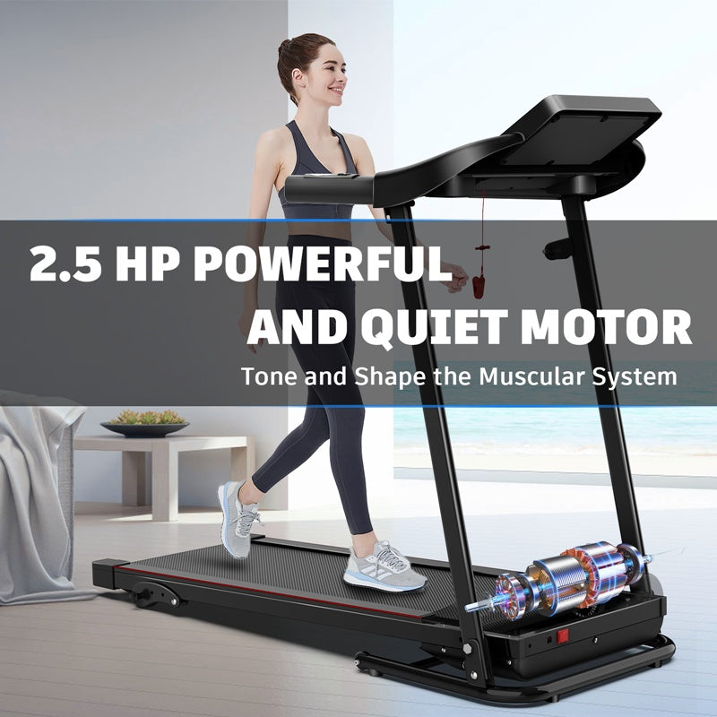 JK1607-3 Foldable Home Treadmill – 1.5HP Motor, Bluetooth Speaker, LCD Display & Safety Key