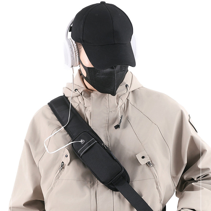 Men’s Splash-Proof Oxford Chest Bag – Casual Shoulder & Crossbody Sling